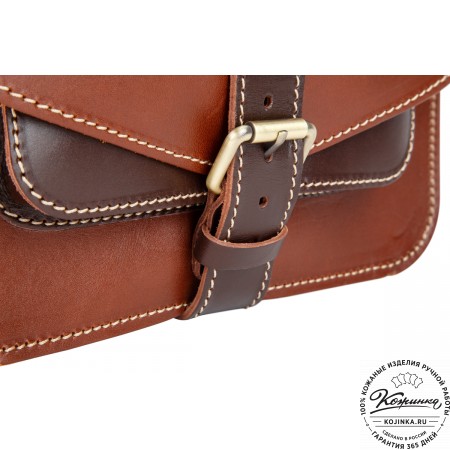 Кожаная  сумка "Виктория" (коричневая)